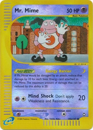 Mr Mime (95b/147) [Aquapolis] Pokemon Single Pokémon  | Multizone: Comics And Games