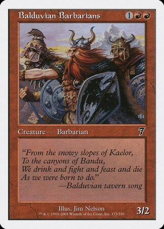 Balduvian Barbarians [Seventh Edition] MTG Single Magic: The Gathering  | Multizone: Comics And Games