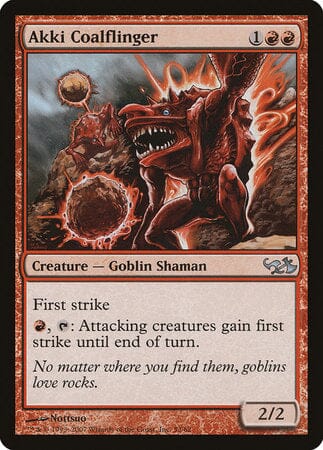 Akki Coalflinger [Duel Decks: Elves vs. Goblins] MTG Single Magic: The Gathering  | Multizone: Comics And Games