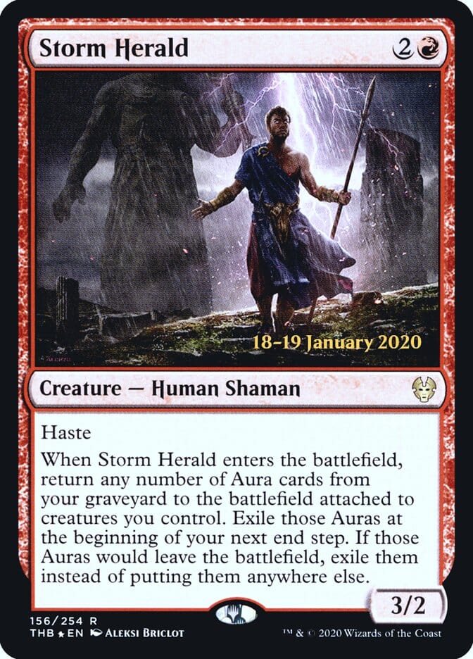 Storm Herald [Theros Beyond Death Prerelease Promos] MTG Single Magic: The Gathering  | Multizone: Comics And Games