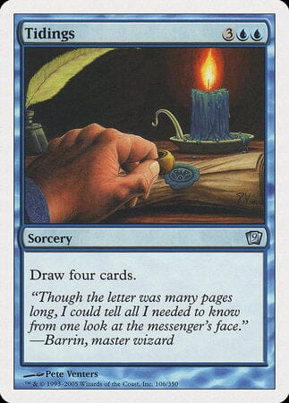 Tidings [Ninth Edition] MTG Single Magic: The Gathering  | Multizone: Comics And Games