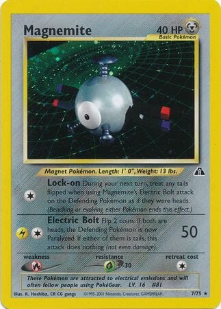 Magnemite (7/75) [Neo Discovery Unlimited] Pokemon Single Pokémon  | Multizone: Comics And Games