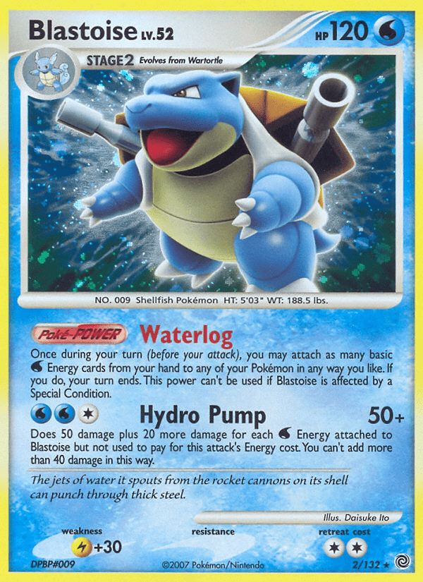 Blastoise (2/132) [Diamond & Pearl: Secret Wonders] Pokemon Single Pokémon  | Multizone: Comics And Games