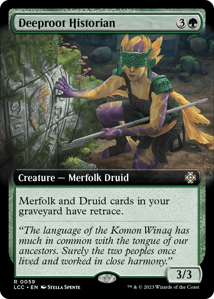 Deeproot Historian (Extended Art) [The Lost Caverns of Ixalan Commander] MTG Single Magic: The Gathering  | Multizone: Comics And Games