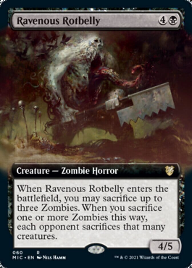 Ravenous Rotbelly (Extended) [Innistrad: Midnight Hunt Commander] MTG Single Magic: The Gathering  | Multizone: Comics And Games