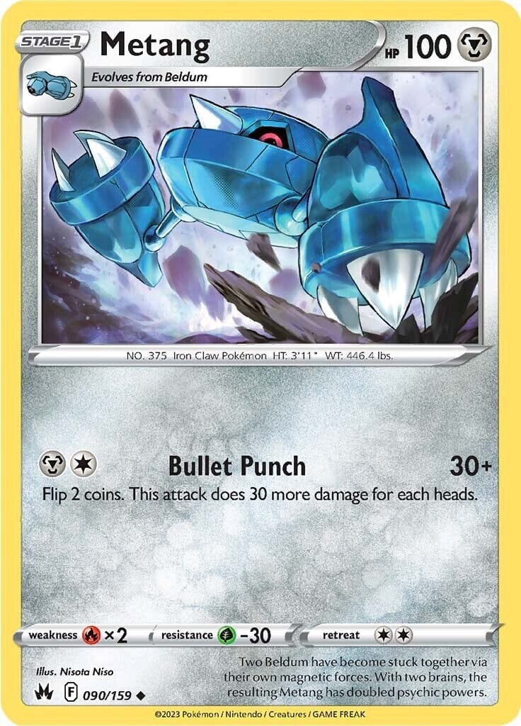 Metang (090/159) [Sword & Shield: Crown Zenith] Pokemon Single Pokémon  | Multizone: Comics And Games