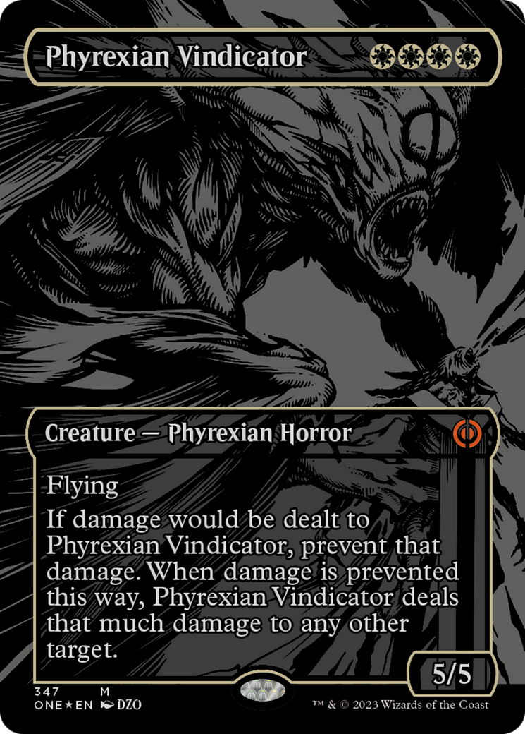 Phyrexian Vindicator (Oil Slick Raised Foil) [Phyrexia: All Will Be One] | Multizone: Comics And Games