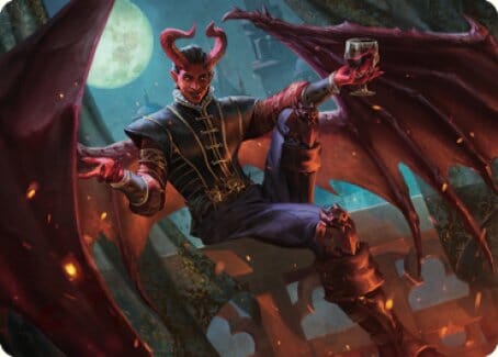 Raphael, Fiendish Savior Art Card (40) [Commander Legends: Battle for Baldur's Gate Art Series] MTG Single Magic: The Gathering  | Multizone: Comics And Games