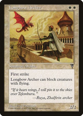 Longbow Archer [Visions] MTG Single Magic: The Gathering  | Multizone: Comics And Games