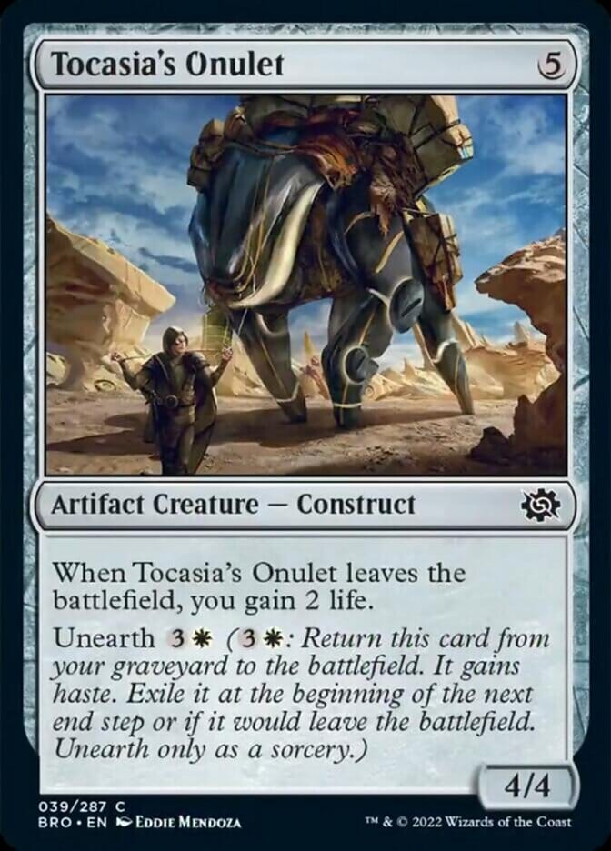 Tocasia's Onulet [The Brothers' War] MTG Single Magic: The Gathering  | Multizone: Comics And Games