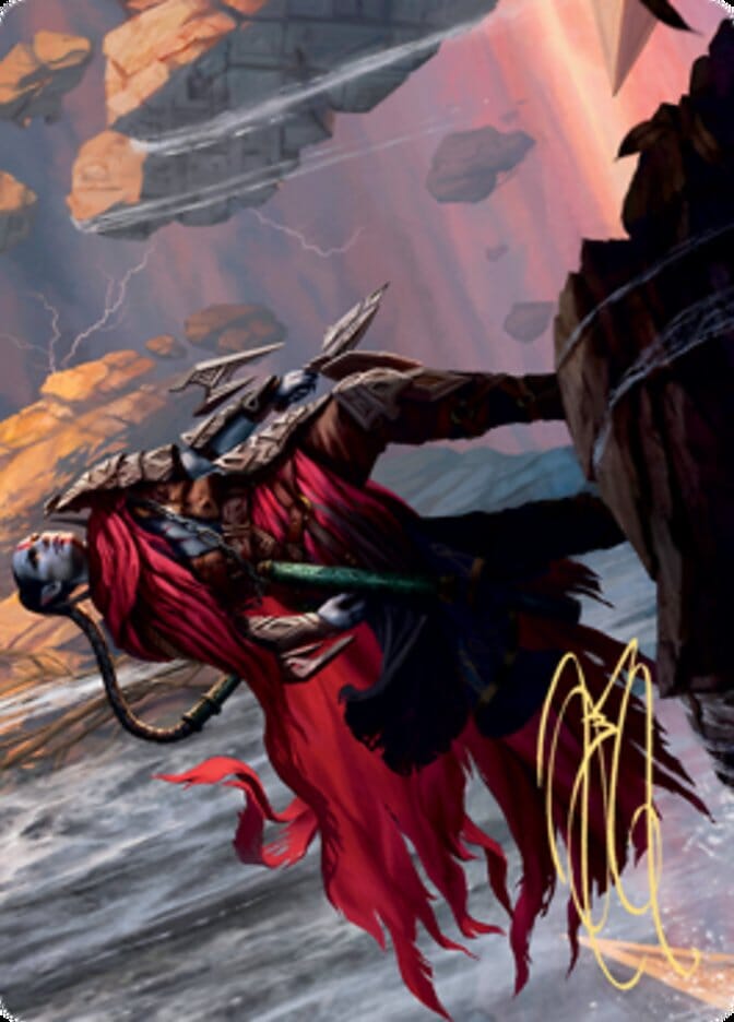 Anowon, the Ruin Thief Art Card (Gold-Stamped Signature) [Zendikar Rising Art Series] MTG Single Magic: The Gathering  | Multizone: Comics And Games