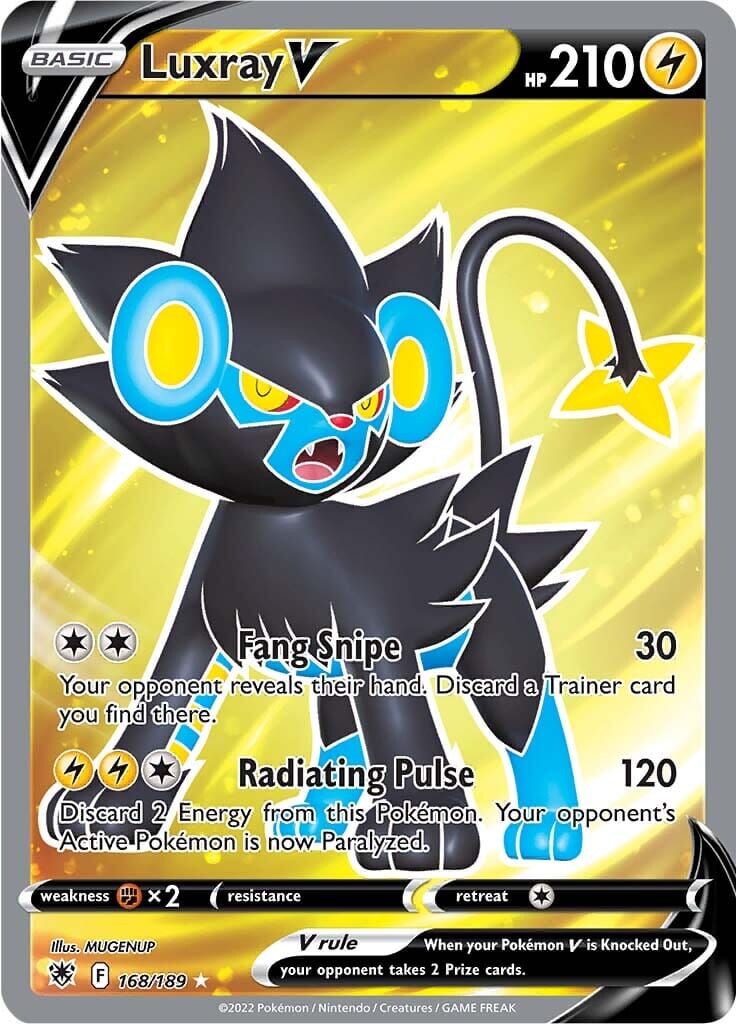 Luxray V (168/189) [Sword & Shield: Astral Radiance] Pokemon Single Pokémon  | Multizone: Comics And Games