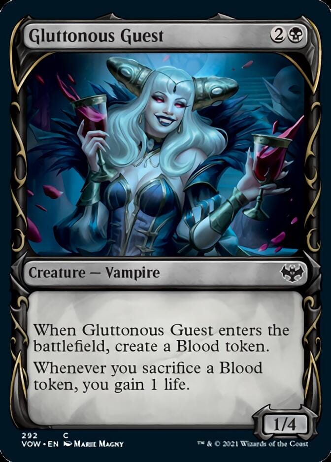 Gluttonous Guest (Showcase Fang Frame) [Innistrad: Crimson Vow] MTG Single Magic: The Gathering  | Multizone: Comics And Games