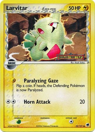 Larvitar (52/101) (Delta Species) (Stamped) [EX: Dragon Frontiers] Pokemon Single Pokémon  | Multizone: Comics And Games