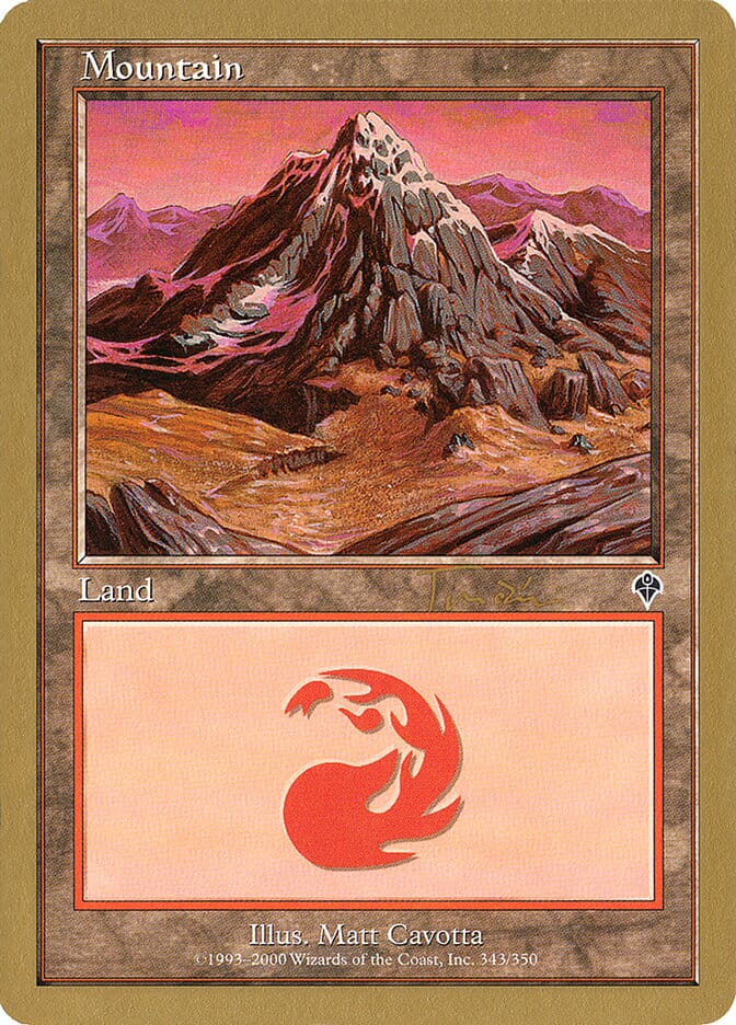 Mountain (jt343a) (Jan Tomcani) (INV) [World Championship Decks 2001] MTG Single Magic: The Gathering  | Multizone: Comics And Games