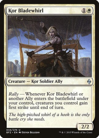 Kor Bladewhirl [Battle for Zendikar] MTG Single Magic: The Gathering  | Multizone: Comics And Games