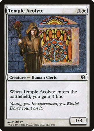 Temple Acolyte [Duel Decks: Elspeth vs. Tezzeret] MTG Single Magic: The Gathering  | Multizone: Comics And Games