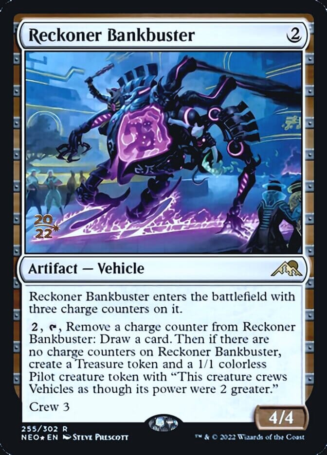 Reckoner Bankbuster [Kamigawa: Neon Dynasty Prerelease Promos] MTG Single Magic: The Gathering  | Multizone: Comics And Games