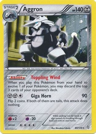 Aggron (80/124) (Cosmos Holo) [Black & White: Dragons Exalted] Pokemon Single Pokémon  | Multizone: Comics And Games