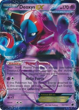 Deoxys EX (53/116) (Jumbo Card) [Black & White: Plasma Freeze] Pokemon Single Pokémon  | Multizone: Comics And Games