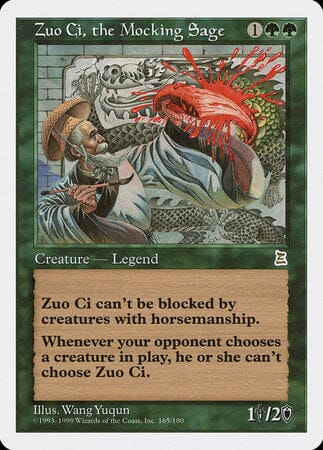 Zuo Ci, the Mocking Sage [Portal Three Kingdoms] MTG Single Magic: The Gathering  | Multizone: Comics And Games