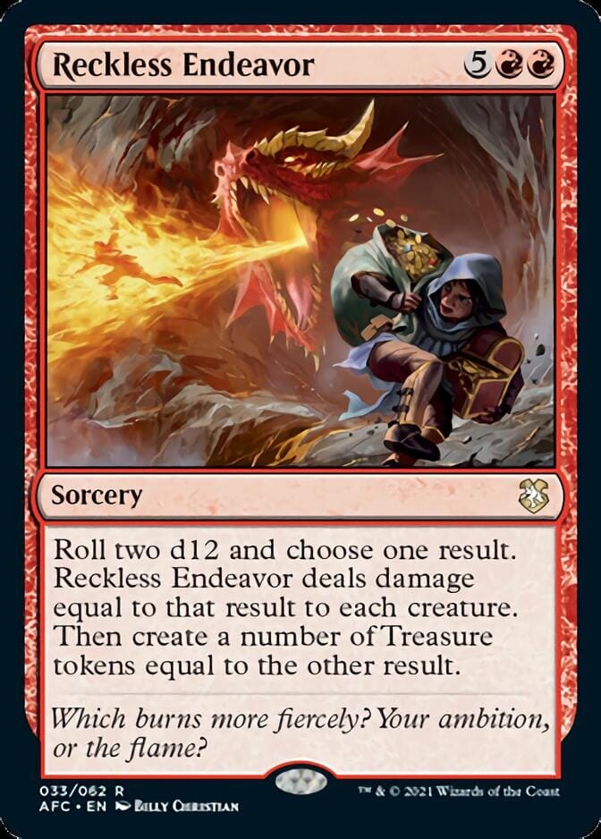 Reckless Endeavor [Dungeons & Dragons: Adventures in the Forgotten Realms Commander] MTG Single Magic: The Gathering  | Multizone: Comics And Games