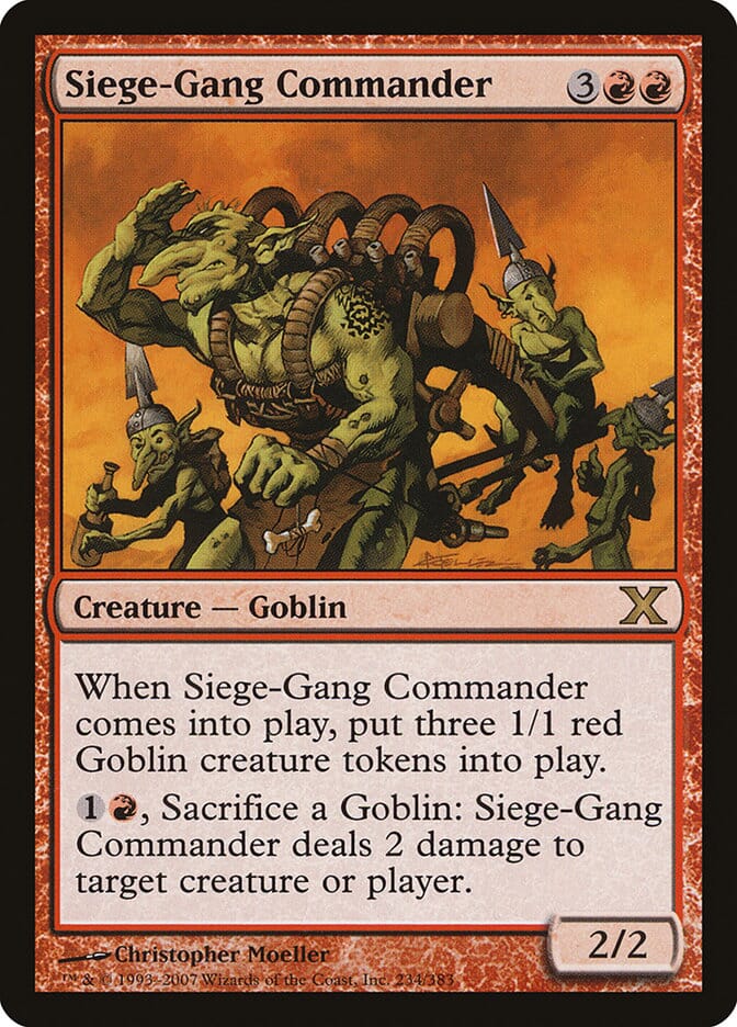 Siege-Gang Commander [Tenth Edition] MTG Single Magic: The Gathering  | Multizone: Comics And Games