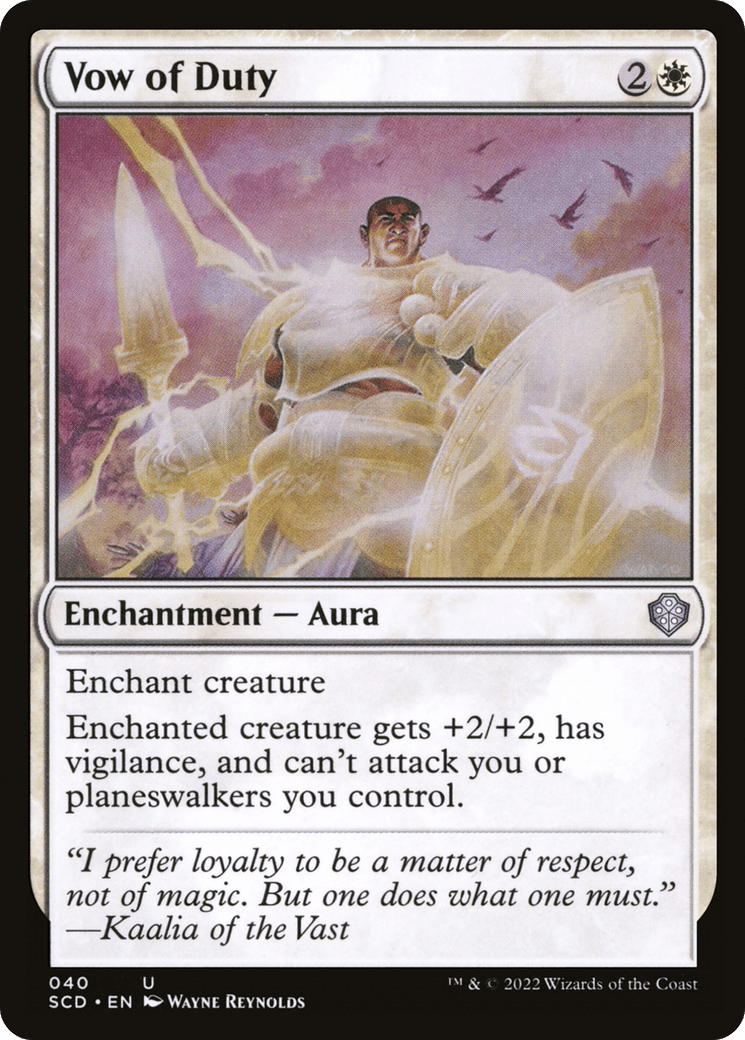 Vow of Duty [Starter Commander Decks] MTG Single Magic: The Gathering  | Multizone: Comics And Games
