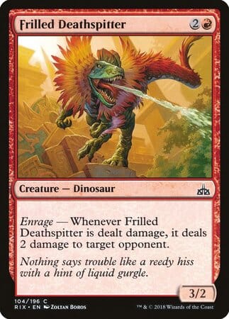 Frilled Deathspitter [Rivals of Ixalan] MTG Single Magic: The Gathering  | Multizone: Comics And Games