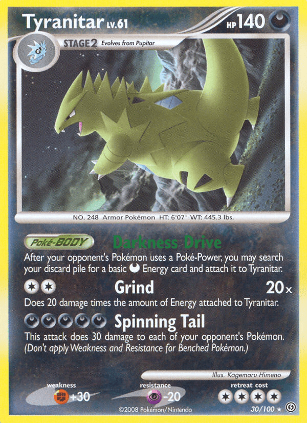 Tyranitar (30/100) [Diamond & Pearl: Stormfront] Pokemon Single Pokémon  | Multizone: Comics And Games