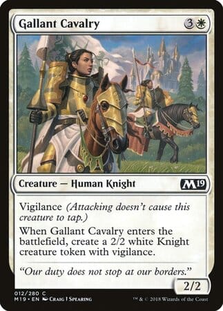 Gallant Cavalry [Core Set 2019] MTG Single Magic: The Gathering  | Multizone: Comics And Games