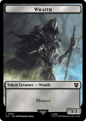 Food // Wraith Double-Sided Token [The Lord of the Rings: Tales of Middle-Earth Commander Tokens] MTG Single Magic: The Gathering  | Multizone: Comics And Games