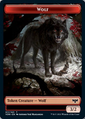 Wolf (011) // Spirit (002) Double-sided Token [Innistrad: Crimson Vow Tokens] MTG Single Magic: The Gathering  | Multizone: Comics And Games