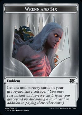 Wrenn and Six Emblem // Monk Double-sided Token [Double Masters 2022 Tokens] MTG Single Magic: The Gathering  | Multizone: Comics And Games