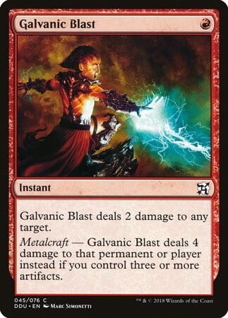 Galvanic Blast [Duel Decks: Elves vs. Inventors] MTG Single Magic: The Gathering  | Multizone: Comics And Games