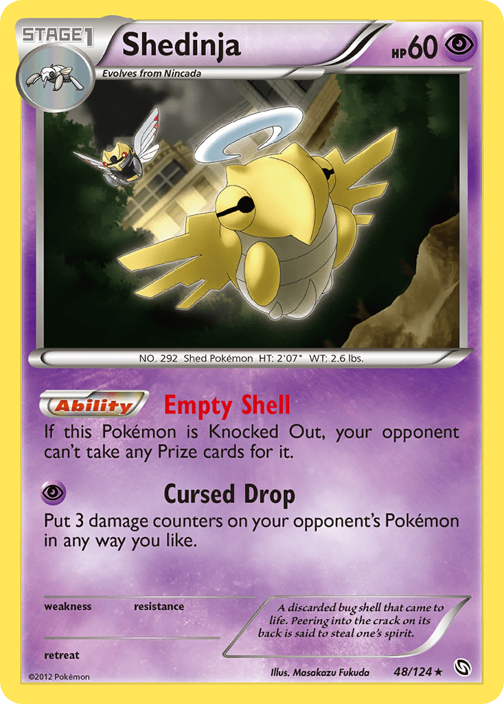 Shedinja (48/124) [Black & White: Dragons Exalted] Pokemon Single Pokémon  | Multizone: Comics And Games