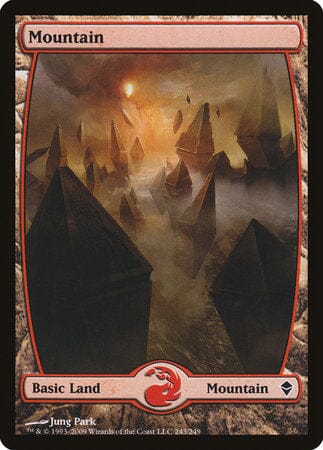 Mountain (243) - Full Art [Zendikar] MTG Single Magic: The Gathering  | Multizone: Comics And Games