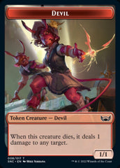 Devil // Spirit Double-sided Token [Streets of New Capenna Tokens] MTG Single Magic: The Gathering  | Multizone: Comics And Games