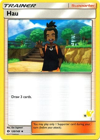 Hau (120/149) (Pikachu Stamp #13) [Battle Academy 2020] Pokemon Single Pokémon  | Multizone: Comics And Games
