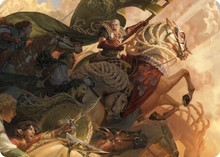 Marshal's Anthem Art Card [The Lord of the Rings: Tales of Middle-earth Art Series] MTG Single Magic: The Gathering  | Multizone: Comics And Games