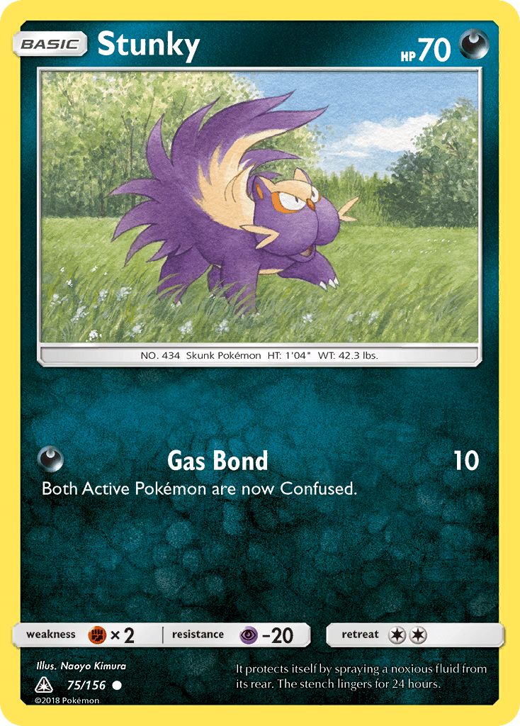 Stunky (75/156) [Sun & Moon: Ultra Prism] Pokemon Single Pokémon  | Multizone: Comics And Games