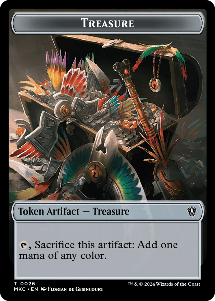 Thopter // Treasure Double-Sided Token [Murders at Karlov Manor Commander Tokens] MTG Single Magic: The Gathering  | Multizone: Comics And Games