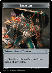 Gold // Treasure Double-Sided Token [Murders at Karlov Manor Commander Tokens] MTG Single Magic: The Gathering  | Multizone: Comics And Games