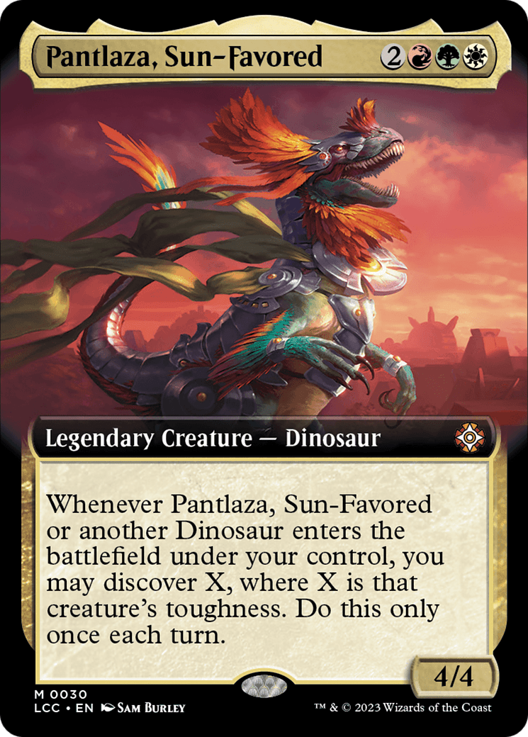 Pantlaza, Sun-Favored (Extended Art) [The Lost Caverns of Ixalan Commander] MTG Single Magic: The Gathering  | Multizone: Comics And Games