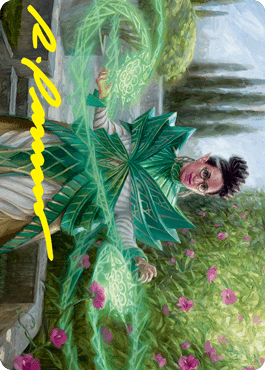 Kianne, Dean of Substance Art Card (Gold-Stamped Signature) [Strixhaven: School of Mages Art Series] MTG Single Magic: The Gathering  | Multizone: Comics And Games