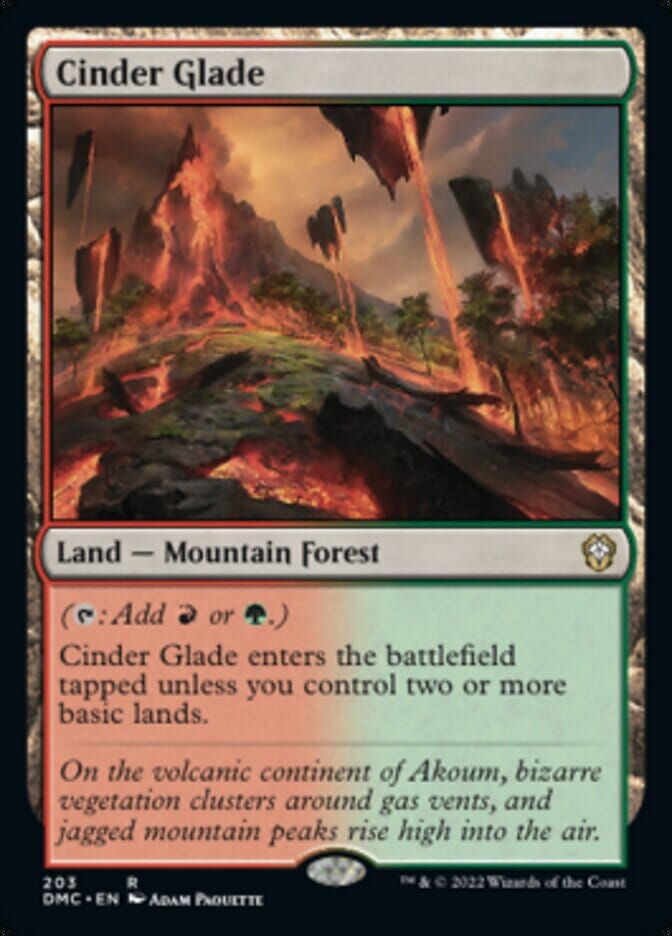 Cinder Glade [Dominaria United Commander] MTG Single Magic: The Gathering  | Multizone: Comics And Games