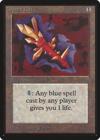 Crystal Rod [Limited Edition Beta] MTG Single Magic: The Gathering  | Multizone: Comics And Games