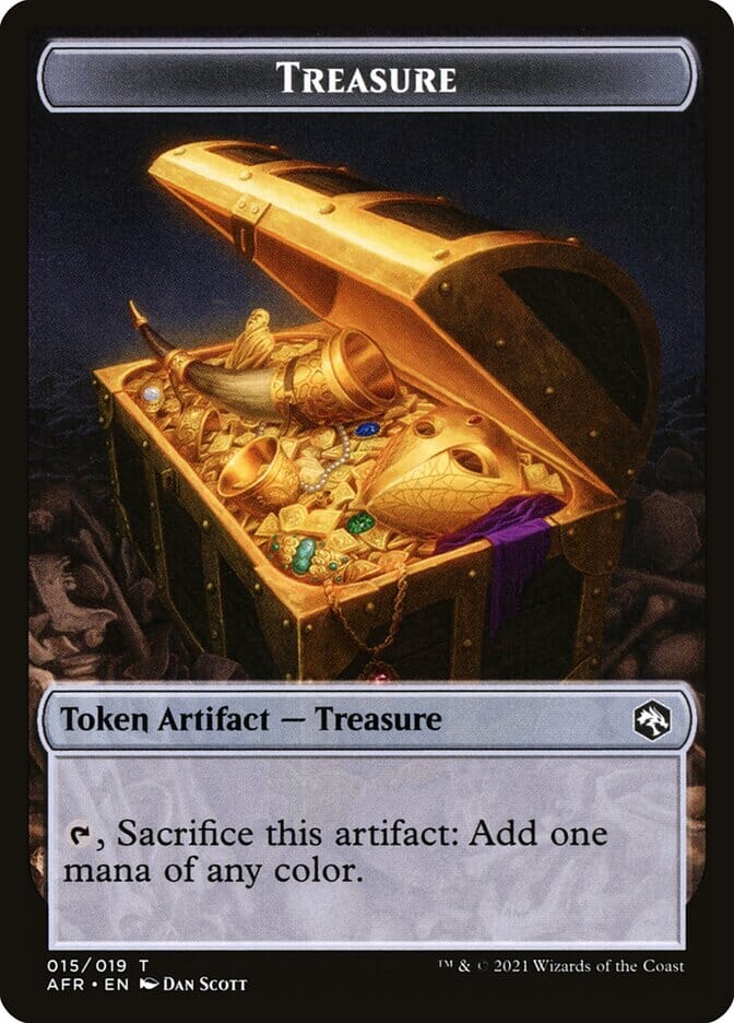 Wolf (013) // Treasure (015) Double-sided Token [Challenger Decks 2022 Tokens] MTG Single Magic: The Gathering  | Multizone: Comics And Games