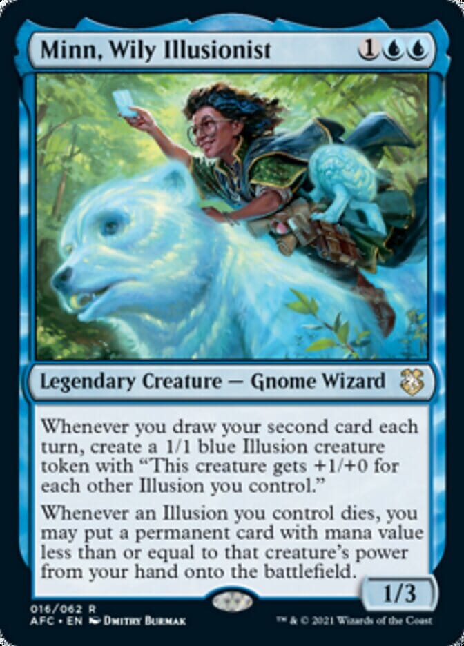 Minn, Wily Illusionist [Dungeons & Dragons: Adventures in the Forgotten Realms Commander] MTG Single Magic: The Gathering  | Multizone: Comics And Games