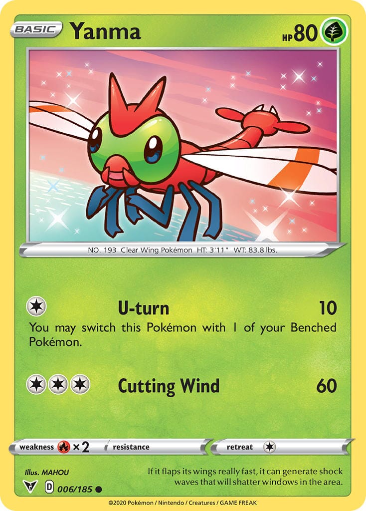 Yanma (006/185) [Sword & Shield: Vivid Voltage] Pokemon Single Pokémon  | Multizone: Comics And Games